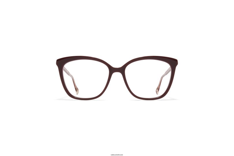 Frame: C126 Burgundy/Silk Purple Bron MYKITA MAHA 6H866789 Acetate