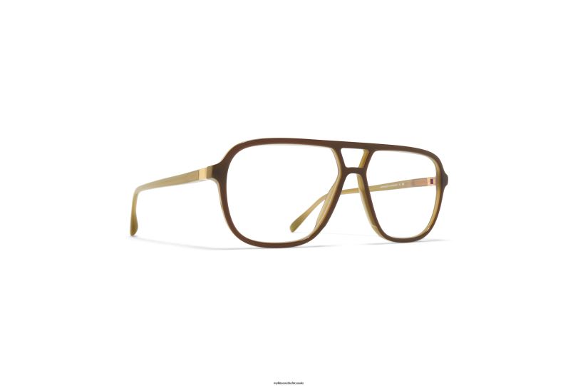 Frame: C167 Green Dark Brown/Silk Gol MYKITA KAMI 6H866282 Acetate