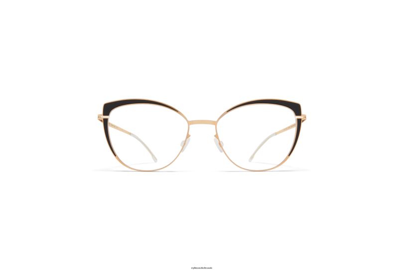 Frame: Champagne Gold/Jet black MYKITA KELSEY 6H866760 Decades
