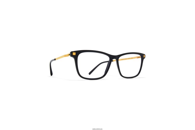 Frame: C6 Black/Glossy Gold MYKITA ESJA 6H866774 Lite