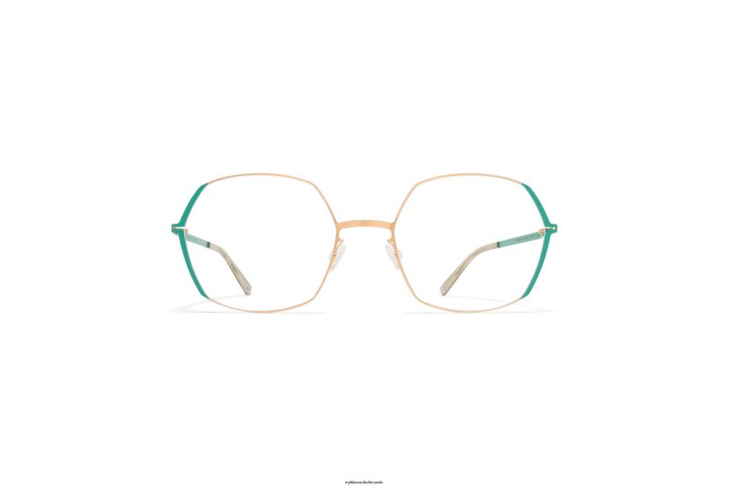 Frame: Champagne Gold/Jade Green MYKITA MAJVI 6H866409 Lite