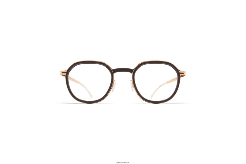 Frame: MH8 Ebony Brown/Champagne Gold