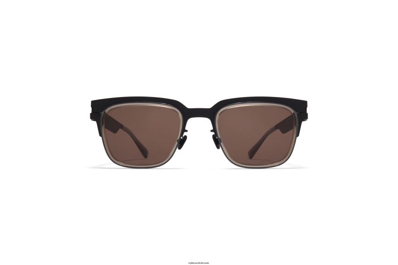Frame: A77 Black/Clear Ash|Lens: Brown Solid MYKITA RAYMOND 6H866161 Acetate