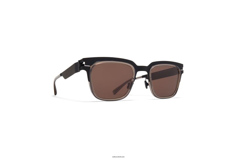 Frame: A77 Black/Clear Ash|Lens: Brown Solid MYKITA RAYMOND 6H866161 Acetate