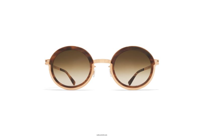 Frame: A80 Champagne Gold/Galapagos|Lens: Raw Brown Gradient