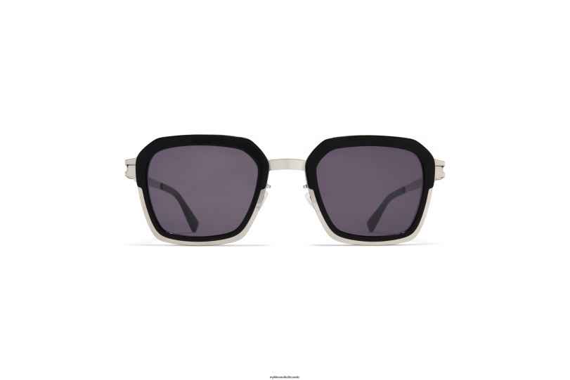 Frame: A81 Shiny Silver/Black|Lens: Cool Grey Solid