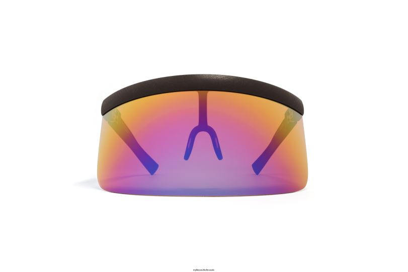 Frame: MD22 Ebony Brown|Lens: Rainbow Flash Shield MYKITA DAISUKE 6H86686 Bernhard Willhelm