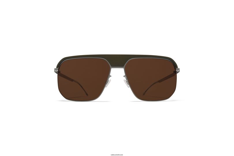 Frame: MH51 Safari Green/Graphite|Lens: Leica Brown Polarised MYKITA ML06 6H86677 Leica
