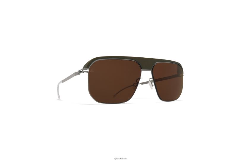 Frame: MH51 Safari Green/Graphite|Lens: Leica Brown Polarised MYKITA ML06 6H86677 Leica