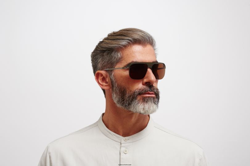 Frame: MH51 Safari Green/Graphite|Lens: Leica Brown Polarised MYKITA ML06 6H86677 Leica