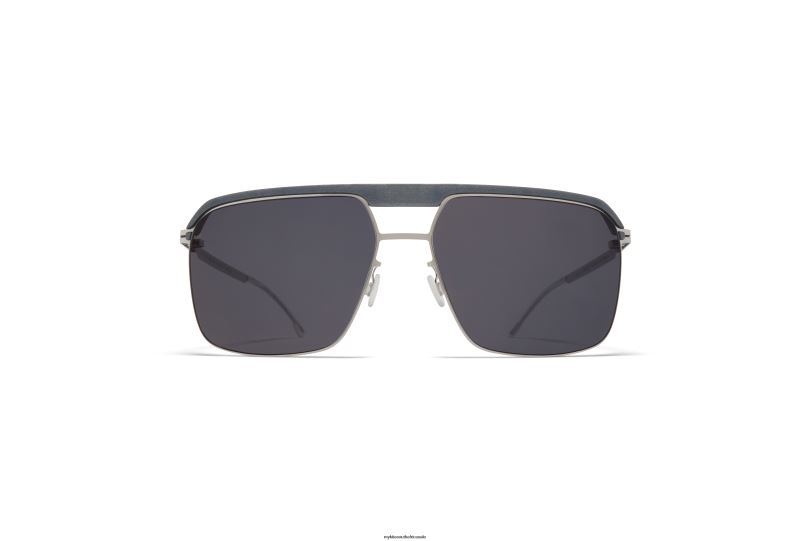 Frame: MH53 Mouse Grey/Shiny Silver|Lens: Leica Black Solid MYKITA ML03 6H86667 Leica