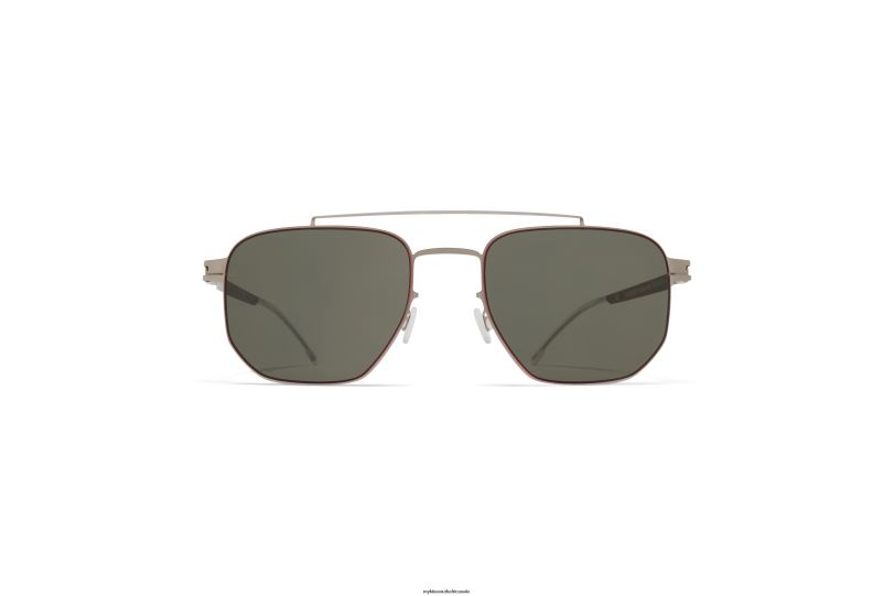 Frame: Matte Silver|Lens: Leica G15 Solid + Red Edges MYKITA ML05 6H86674 Leica