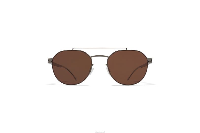 Frame: Shiny Graphite/Safari Green|Lens: Leica Brown Polarised MYKITA ML04 6H86672 Leica