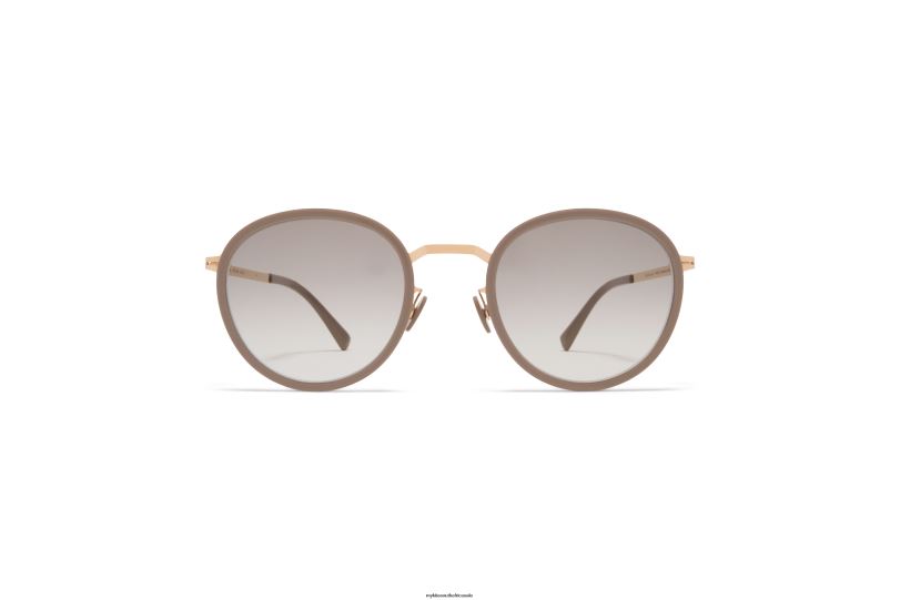 Frame: A42 Champagne Gold/Brown Grey|Lens: Original Grey Gradient MYKITA TUVA 6H866223 Lite