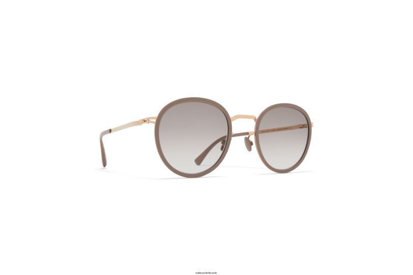 Frame: A42 Champagne Gold/Brown Grey|Lens: Original Grey Gradient MYKITA TUVA 6H866223 Lite