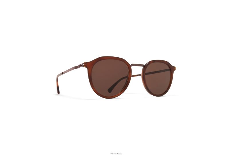 Frame: A47 Mocca/Zanzibar|Lens: Brown Solid MYKITA PAULSON 6H866214 Lite