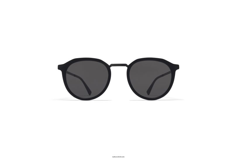 Frame: A57 Black/Matte Black|Lens: Dark Grey Solid MYKITA PAULSON 6H866213 Lite