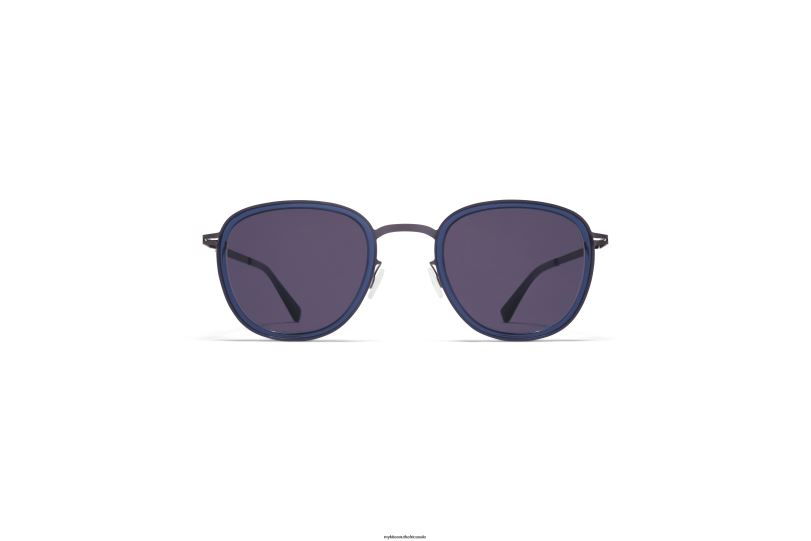 Frame: A66 Blackberry/Deep Ocean|Lens: Cool Grey Solid MYKITA HELMI 6H866195 Lite
