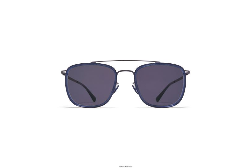 Frame: A66 Blackberry/Deep Ocean|Lens: Cool Grey Solid MYKITA JEPPE 6H86628 Lite