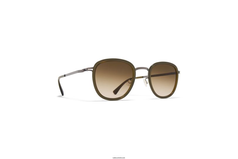 Frame: A67 Graphite/Peridot|Lens: Raw Brown Gradient MYKITA HELMI 6H866197 Lite
