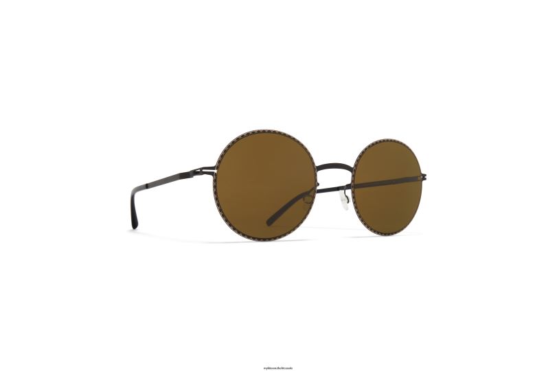 Frame: Black/Sand|Lens: Raw Brown Solid MYKITA LALE 6H866182 Lite