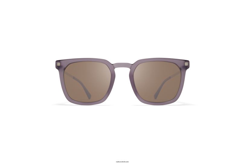 Frame: C100 Matte Smoke/Matte Silver|Lens: Polarized Pro HiCon Brown MYKITA BORGA 6H866116 Lite