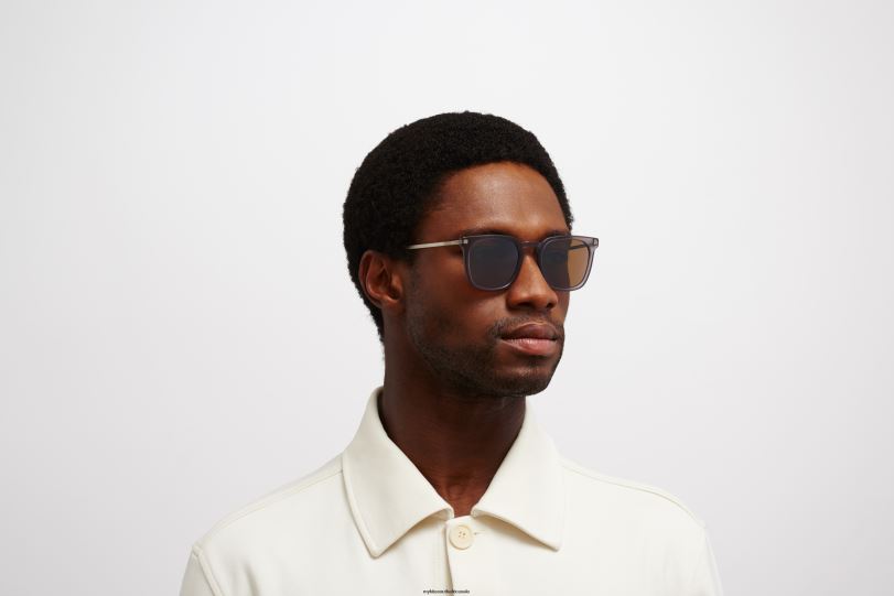 Frame: C100 Matte Smoke/Matte Silver|Lens: Polarized Pro HiCon Brown MYKITA BORGA 6H866116 Lite