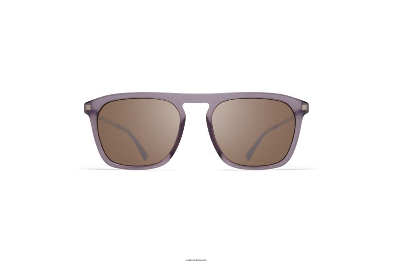 Frame: C100 Matte Smoke/Matte Silver|Lens: Polarized Pro HiCon Brown MYKITA KALLIO 6H866121 Lite