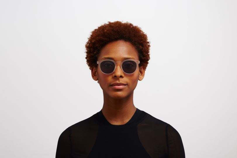 Frame: C101 Matte Champagne/Glossy Go|Lens: Polarized Pro Hi-Con Grey MYKITA LAHTI 6H866205 Lite