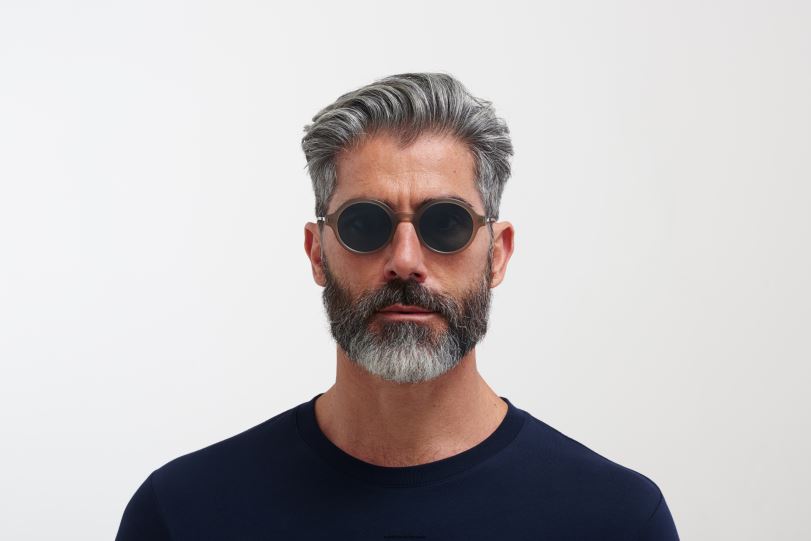 Frame: C106 Matte Taupe/Shiny Graphit|Lens: Polarized Pro Ocean Blue MYKITA ESBO 6H866178 Lite