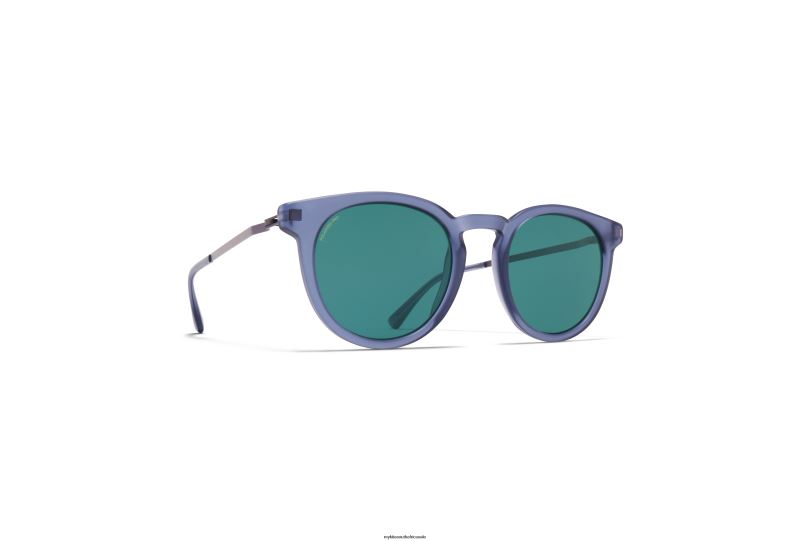 Frame: C107 Matte Deep Ocean/Blackber|Lens: Polarized Pro Ocean Blue MYKITA LAHTI 6H866206 Lite