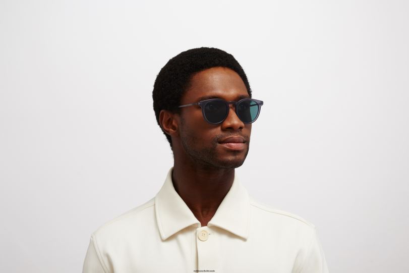 Frame: C107 Matte Deep Ocean/Blackber|Lens: Polarized Pro Ocean Blue MYKITA LAHTI 6H866206 Lite