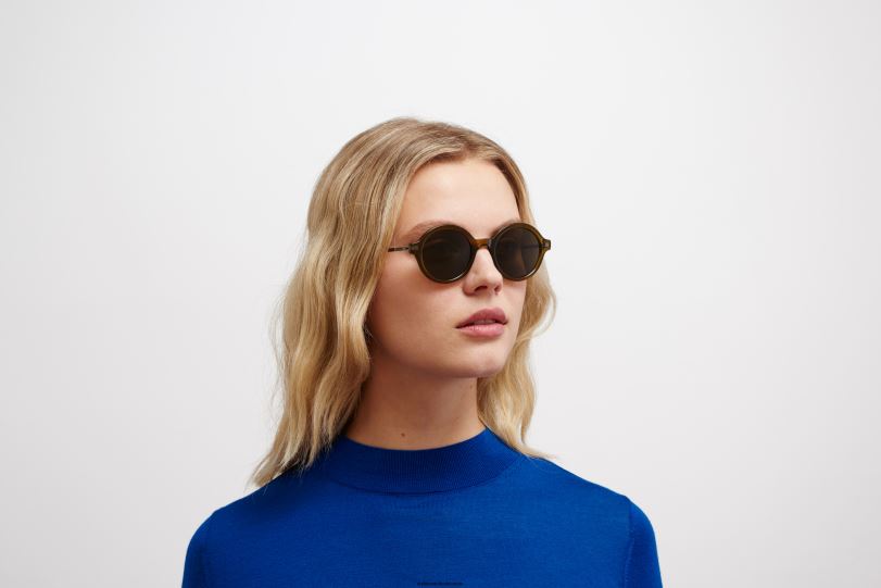 Frame: C114 Peridot/Shiny Graphite|Lens: Raw Green Solid MYKITA ESBO 6H866179 Lite