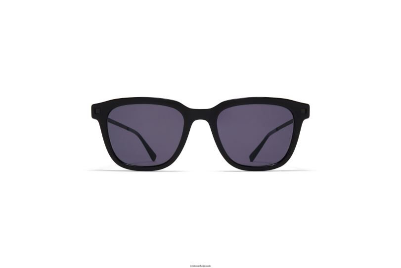 Frame: C2 Black/Black|Lens: Cool Grey Solid MYKITA HOLM 6H866118 Lite