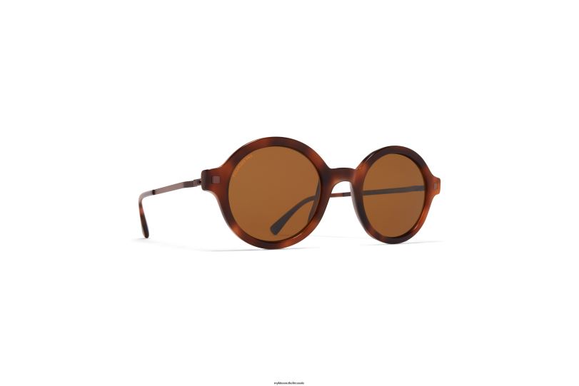 Frame: C86 Zanzibar/Mocca|Lens: Polarized Pro Amber Brown MYKITA ESBO 6H866176 Lite