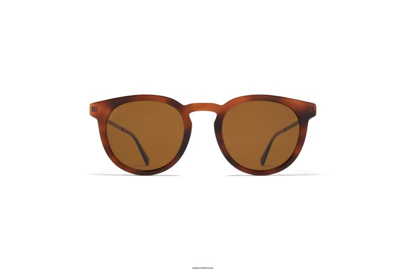 Frame: C86 Zanzibar/Mocca|Lens: Polarized Pro Amber Brown MYKITA LAHTI 6H866204 Lite