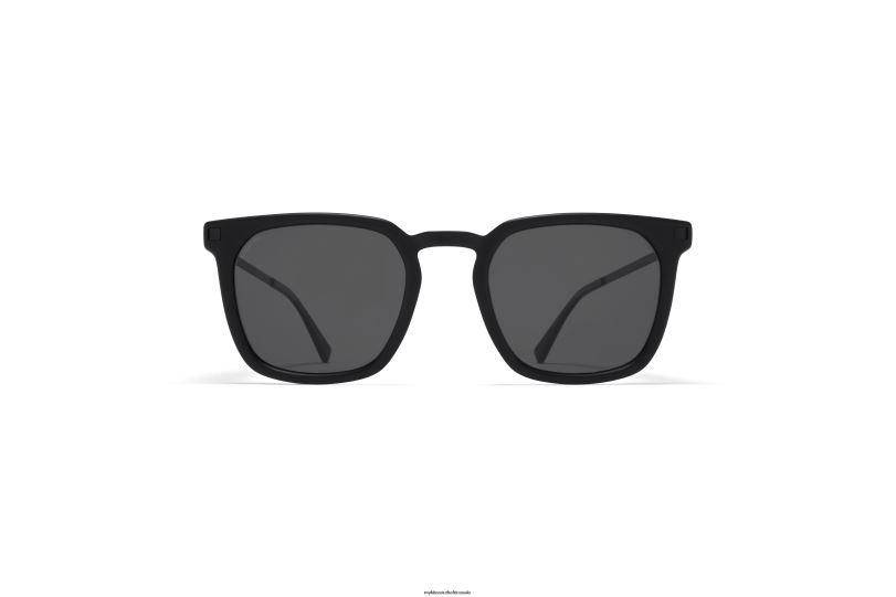 Frame: C98 Matte Black/Black|Lens: Polarized Pro Hi-Con Grey MYKITA BORGA 6H866113 Lite