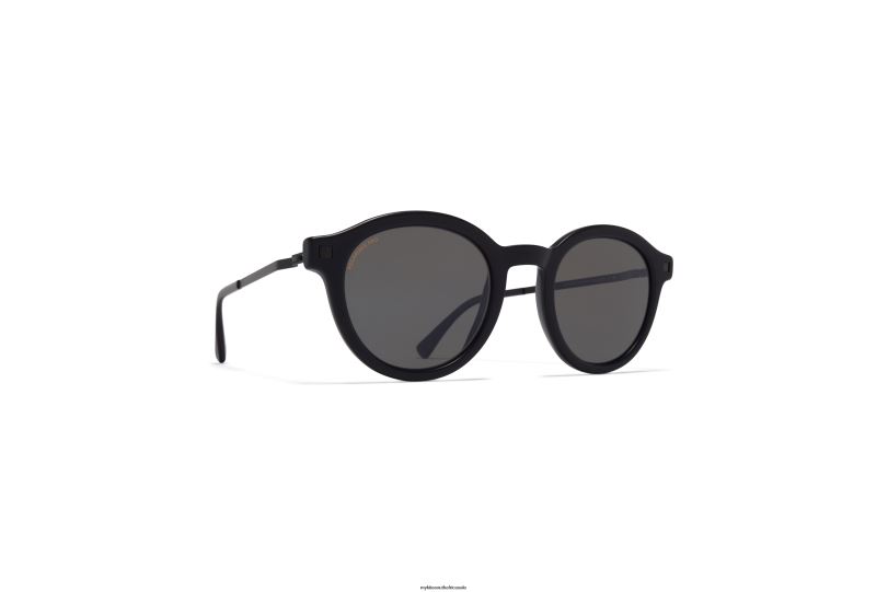 Frame: C98 Matte Black/Black|Lens: Polarized Pro Hi-Con Grey MYKITA KETILL 6H866200 Lite