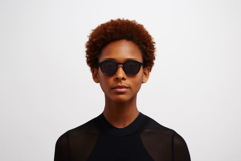 Frame: C98 Matte Black/Black|Lens: Polarized Pro Hi-Con Grey MYKITA KETILL 6H866200 Lite