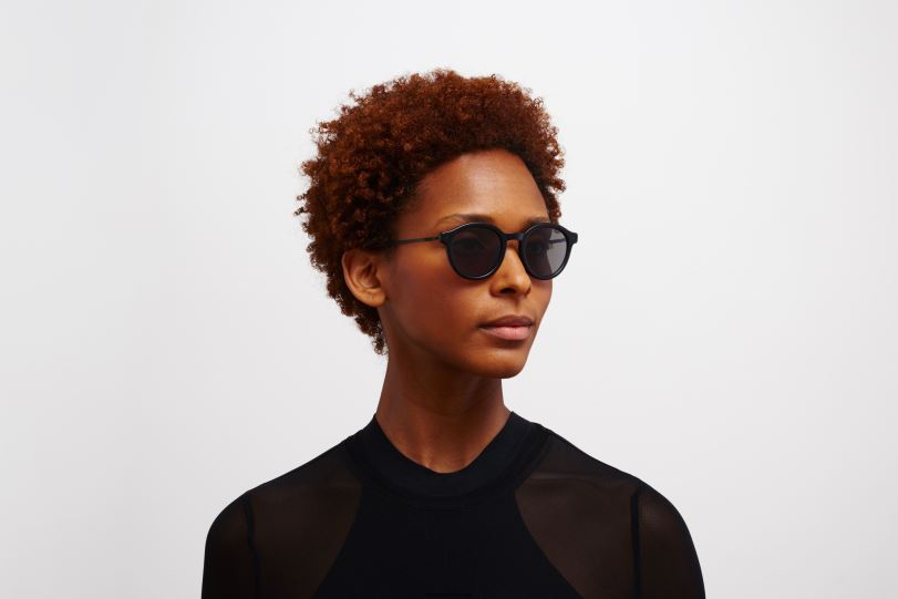 Frame: C98 Matte Black/Black|Lens: Polarized Pro Hi-Con Grey MYKITA KETILL 6H866200 Lite