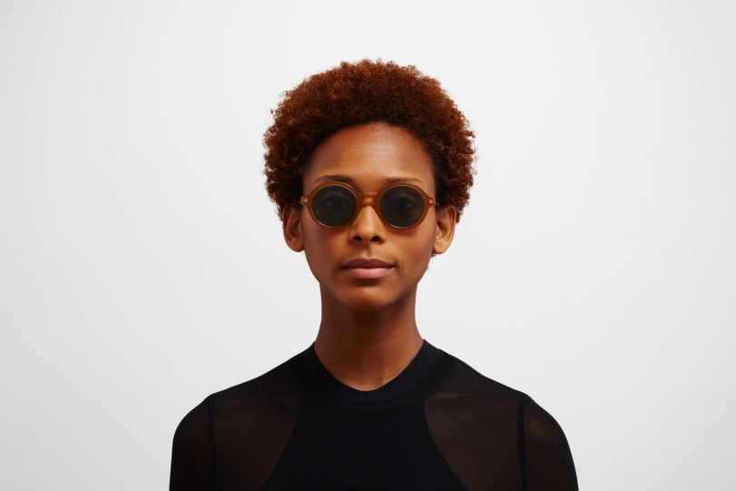 Frame: C99 Brown Dark Brown/Glossy Go|Lens: Polarized Pro Green 15 MYKITA ESBO 6H866177 Lite