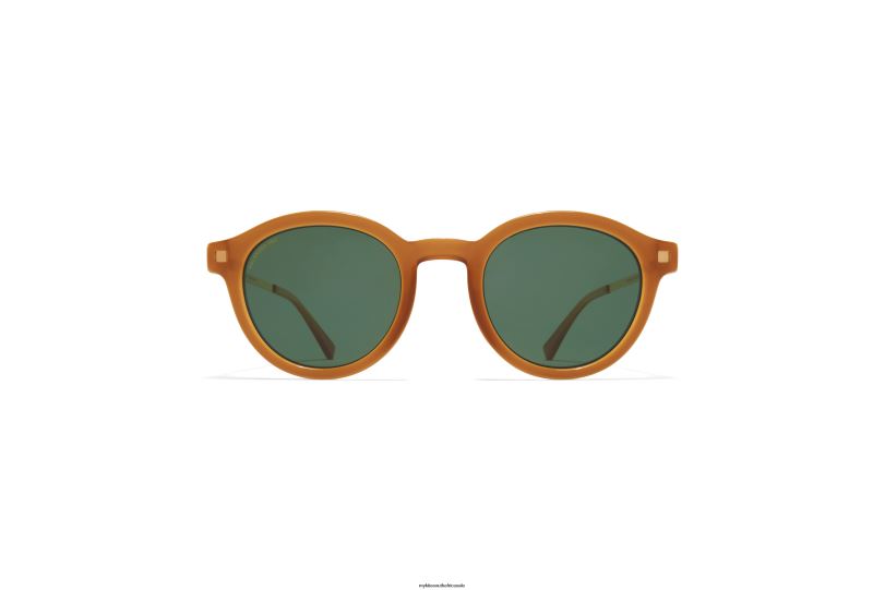 Frame: C99 Brown/Dark Brown/Glossy Go|Lens: Polarized Pro Green 15 MYKITA KETILL 6H866199 Lite