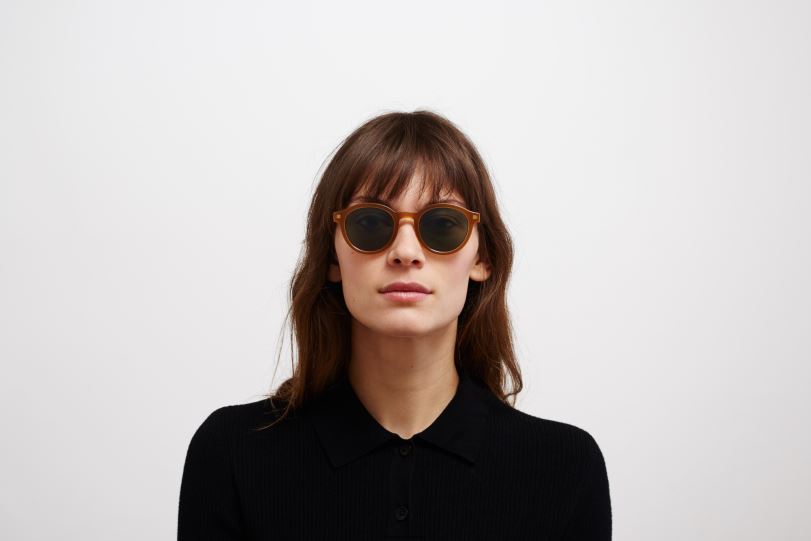 Frame: C99 Brown/Dark Brown/Glossy Go|Lens: Polarized Pro Green 15 MYKITA KETILL 6H866199 Lite