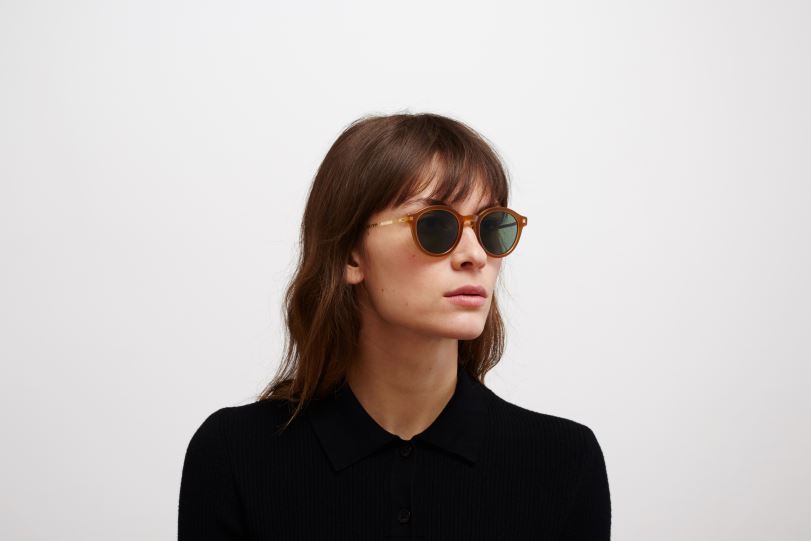 Frame: C99 Brown/Dark Brown/Glossy Go|Lens: Polarized Pro Green 15 MYKITA KETILL 6H866199 Lite