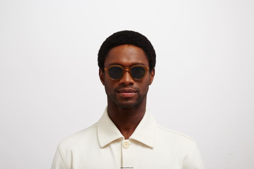 Frame: C99 Brown/Dark Brown/Glossy Go|Lens: Polarized Pro Green 15 MYKITA KETILL 6H866199 Lite