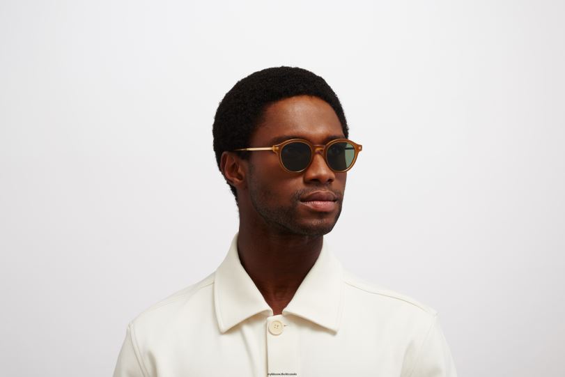 Frame: C99 Brown/Dark Brown/Glossy Go|Lens: Polarized Pro Green 15 MYKITA KETILL 6H866199 Lite