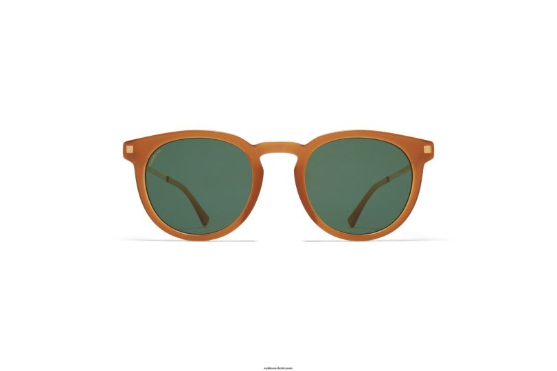 Frame: C99 Brown Dark Brown/Glossy Go|Lens: Polarized Pro Green 15 MYKITA LAHTI 6H866202 Lite