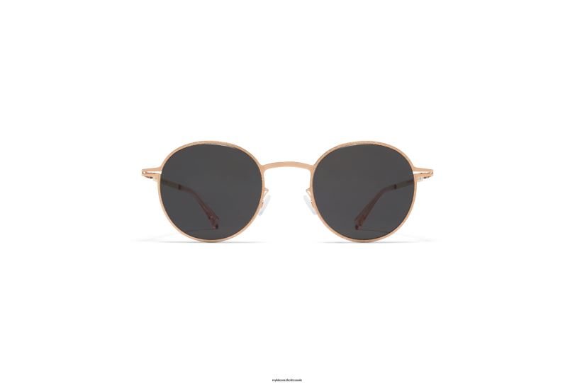 Frame: Champagne Gold|Lens: Dark Grey Solid MYKITA NIS 6H866207 Lite