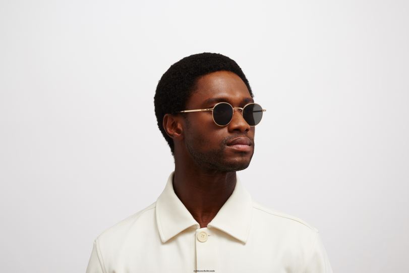 Frame: Champagne Gold|Lens: Dark Grey Solid MYKITA NIS 6H866207 Lite