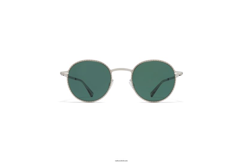 Frame: Shiny Silver|Lens: Darkgreen Solid